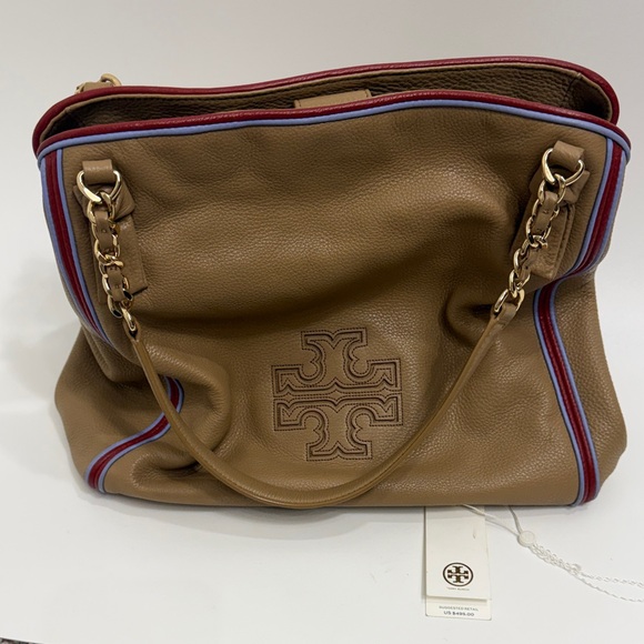 Tory Burch Handbags - Tory Burch Harper Stripe tote bag.Color is vintage Camel